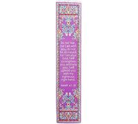 Christian Bookmark, Do Not Fear, I am with You - Isaiah 41 : 10, Woven, Mini Carpet Bookmark, Silky Soft Cloth