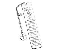 Christian Bookmark for Women Girls Sister Gifts from Sister Gifts for Sister Birthday Gifts for Sisters in Law Christian Gifts for Women Confirmation First Communion Gifts for Teen Girls