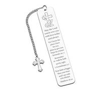 Christian Bookmark for Women Men Book Lover Gifts Baptism Confirmation Gifts 1st Holy Communion Gifts Bible Verse Gifts for Goddaughter Godson Faith Based Bookmark