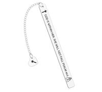 Christian Bookmark Gifts for Women Men Inspirational Religious Gifts Bible Bookmarks Metal Scripture Book Marker Baptism Gift for Son Daughter Baptism Faith Gift First Communion Church Supplies