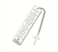 Christian Bookmarks for Women & Men, Religious Bible Bookmark, First Holy Communion Book Mark Gifts for Boys Girls, Inspirational Book Lovers Birthday Valentine Day Christmas Baptism Church Present