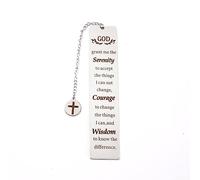 Christian Bookmarks Gifts Serenity Prayer Bookmark Gifts Religious Book Marker Birthday Easter Communion for Friends Gift