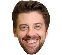 Christian Borle (Beard) Celebrity Mask, Flat Card Face, Fancy Dress Mask