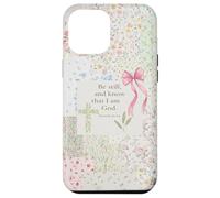 Christian Bow Pink Cross Floral Collage Bible Verse Jesus Case for iPhone 12 Pro Max
