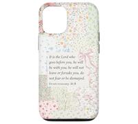 Christian Bow Romantic Victorian Coquette Deuteronomy 31 8 Case for iPhone 12/12 Pro