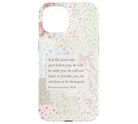 Christian Bow Romantic Victorian Coquette Deuteronomy 31 8 Case for iPhone 15