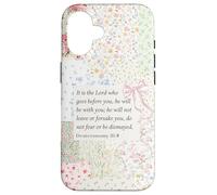 Christian Bow Romantic Victorian Coquette Deuteronomy 31 8 Case for iPhone 16