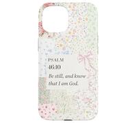 Christian Bow Romantic Victorian Coquette Psalm 46 10 Bible Case for iPhone 15