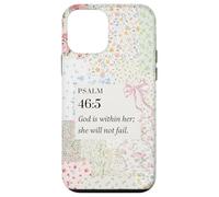 Christian Bow Romantic Victorian Coquette PSALM 46 5 Bible Case for iPhone 12 mini