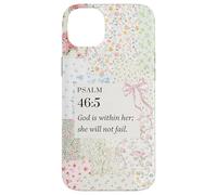 Christian Bow Romantic Victorian Coquette PSALM 46 5 Bible Case for iPhone 14 Plus