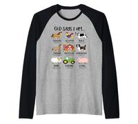 Christian Boy Toddler God Says I Am Farm Animal Bible Verse Raglan Baseball Tee