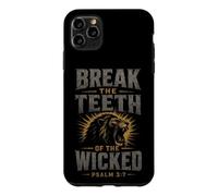 Christian Break The Teeth Of The Wicked Bible Verse Case for iPhone 11 Pro Max