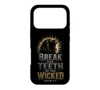 Christian Break The Teeth Of The Wicked Bible Verse Case for iPhone 17 Pro
