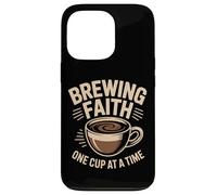 Christian Brewing Faith One Cup at a Time Journey Case for iPhone 13 Pro
