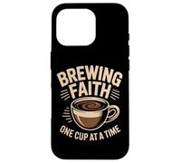Christian Brewing Faith One Cup at a Time Journey Case for iPhone 16 Pro