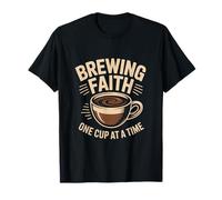 Christian Brewing Faith One Cup at a Time Journey T-Shirt