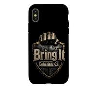 Christian Bring It Ephesians 6:11 Bible Verse Gift Case for iPhone X/XS