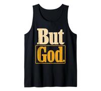 Christian But God Faith Cross Gift Tank Top