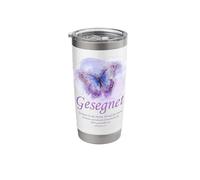Christian Butterfly Bible Verse: Blessed Stainless Steel Insulated Tumbler