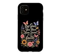 Christian By Grace You Have Been Saved Ephesians Gift Case for iPhone 11