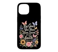 Christian By Grace You Have Been Saved Ephesians Gift Case for iPhone 15
