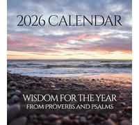Christian Calendar 2026 - Monthly Bible Verse Wall Calendar | Wisdom For The Year From Proverbs & Psalms | All Bible Quotes from the ESV | 12” x 24” Premium Scripture Calendar