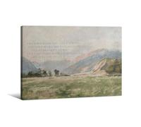 Christian Canvas Wall Art Ready to Hang 8x10in Wrapped Framed Bible Verse Numbers 6:24-26 Prints Scripture Poster Mountain Landscape Religious Decor Jesus Artwork Home Painting
