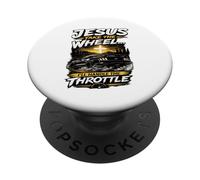 Christian Car Enthusiast Faith Quote Jesus Take The Wheel PopSockets Adhesive PopGrip