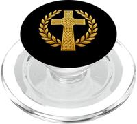 Christian Catholic Celtic Cross - Celtic Knot PopSockets PopGrip for MagSafe