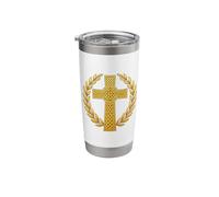 Christian Catholic Celtic Cross - Celtic Knot Stainless Steel Insulated Tumbler