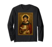 Christian Catholic Icon of Saint Albert The Great Long Sleeve T-Shirt