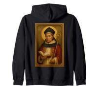 Christian Catholic Icon of Saint Albert the Great Zip Hoodie