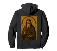 Christian Catholic Icon of Saint Anthony the Abbot Pullover Hoodie