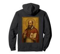 Christian Catholic Icon of Saint Francis de Sales Pullover Hoodie