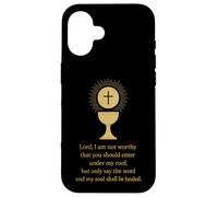 Christian Catholic Saying: Lord, I am not Worthy Case for iPhone 16