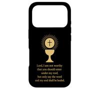 Christian Catholic Saying: Lord, I am not Worthy Case for iPhone 17 Pro