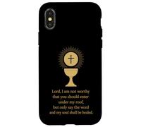 Christian Catholic Saying: Lord, I am not Worthy Case for iPhone X/XS