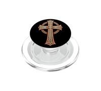 Christian Celtic Cross Knotwork Faith Gift PopSockets PopGrip for MagSafe