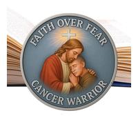 Christian Challenge Coin, Good Luck Coin, Commemorative Medallion Detailed Collection for Enthusiasts Women Men Fans Adults Spiritual Support Home