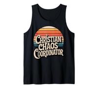Christian Chaos Coordinator Mom Life Faith Humor Tank Top