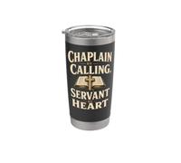 Christian Chaplain By Calling Servant By Heart Gift Stainless Steel Insulated Tumbler