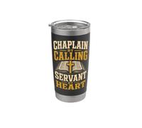 Christian Chaplain By Calling Servant By Heart Gift Stainless Steel Insulated Tumbler