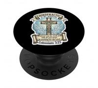 Christian Chiropractor Chiropractic Is My Ministry Jesus God PopSockets Adhesive PopGrip