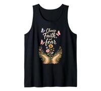 Christian Choose Faith Not Fear Bible Verse Gift Tank Top