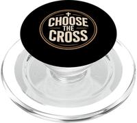 Christian Choose The Cross Faith Evangelical Message PopSockets PopGrip for MagSafe