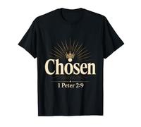 Christian Chosen 1 Peter 2:9 Faith Gift for Women T-Shirt
