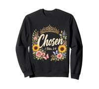 Christian Chosen Bible Verse Faith Crown Gift Sweatshirt