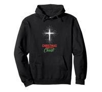Christian Christmas Begins With Christ Religious Xmas Pullover Hoodie