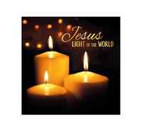 Christian Christmas cards, pack of 10 - Jesus Light of the World, with Bible verse John 8:12 inside these religious Christmas cards, by Just Cards Direct