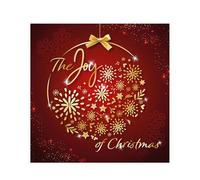 Christian Christmas cards, pack of 10 - Joy, with Bible verse Romans 15:13 inside these religious Christmas cards, by Just Cards Direct